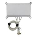 Ventev 2.4 - 5 GHz 6 dBi Wi-Fi Flush Mount Directional Antenna with 4 RPSMA Male Connectors-M6060060P1D43620F