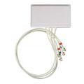Ventev 2.4/5/6 GHz 6 dBi Wi-Fi Directional Antenna with 4 RPTNC Male Connectors-M7060060P1D43602E