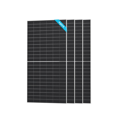 Renogy - 4 PCS N-Type Bifacial 590W Monocry Solar Panel - RSP590DCT-144x4-US