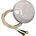 Ventev 2.4 - 5 GHz 2.5 - 4 dBi Wi-Fi Micro Omni Antenna with 2 RPSMA Male Connectors - M6025040O3D220MW