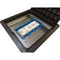 Ventev Raised Access Floor Box with Integrated 6 dBi Junction Box Antenna and 6 RPSMA Male Connectors-M7050040D87220JB8T