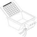 Ventev Tate Access Floor Box with Integrated 6 dBi Junction Box Antenna with 4 RPSMA Male Connectors-ACCESSBX-JBANTR6R