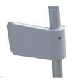 Ventev 2.4 - 5 GHz 6 dBi Wi-Fi Directional Left Facing Angled Handrail Antenna with 4 RPSMA Male in Grey-TW-HE-06042-6L
