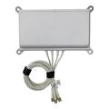 Ventev 2.4 - 5 GHz 6 dBi Wi-Fi Flush Mount Antenna with 4 N Male Connectors-M6060060P1D43607F