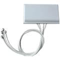 Ventev 2.4 - 5 GHz 6 dBi Wi-Fi Directional Patch Antenna with 4 RPTNC Male Connector - M6060060P1D43602M