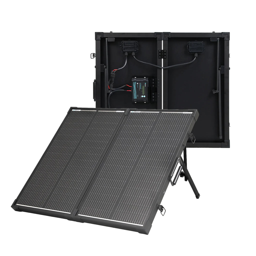 Renogy - 100W 12V N-Type Portable Solar Panel Suitcase Kit with 20A PWM Controller - RNG-KIT-STCS100DC-VOY20-G1-US