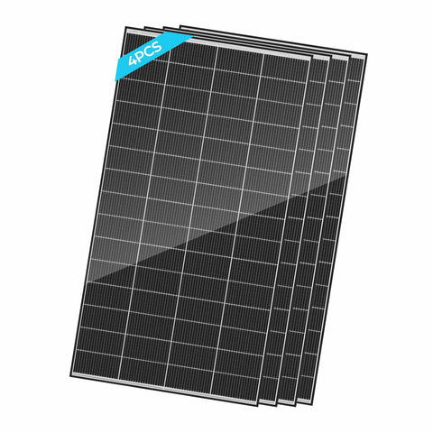 Renogy - 4 Pcs N-Type 320W Monocrystalline Solar Panel - RSP320DC-BKx4-US