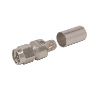 Times Microwave | Conn, SMA Male Crimp for LMR240 w/Captivated Pin - TIMEZ-240-SM-X