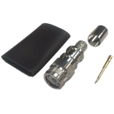 Times Microwave | Conn, TNC Male Crimp for LMR400 w/ Solder-On Pin - TIMTC-400-TM-X